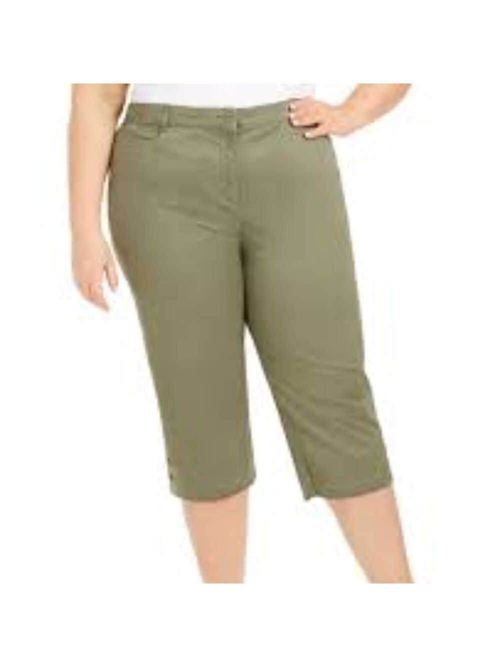 KAREN SCOTT Plus Size Tummy Control Capri